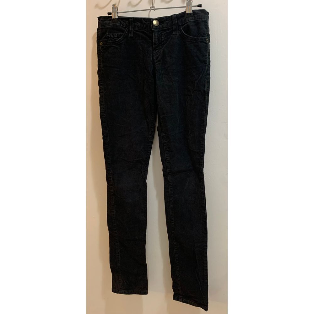 Current/Elliott Black Corduroy Skinny Pants‎ - Made in USA Size 25